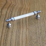 Aesco 10 Adet Şah Kulp Mobilya Mutfak Dolabı Çekmece Dolap Kulplar Kapak Kulp Kulbu Krom Renk 128 mm Metal - 00-Siyah - Beyaz
