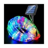 Aesco 10 Metre 100 LED Solar Rgb Işık Şeffaf Kablolu