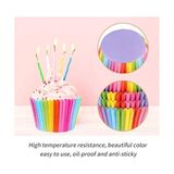Aesco 100 Adet Desenli Cupcake Kalıbı,renkli Browni ve Muffin Kabı,kağıdı