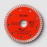Aesco 115 mm 4.5 Inç Turbo Elmas Testere Turbo Kesim Kesici Çapaksız Hassas Seramik Mermer Granit Diski - Ahşap