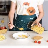 Aesco 1400ML Sızdırmaz Vakumlu Bambu Kapaklı Borosilikat Cam Kavanoz – Hava Geçirmez & Dayanıklı Gıda Saklama Kabı (10CM x 21CM)