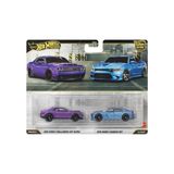 Aesco 1:64 Hot Wheels Premium Car Culture 2'li Paket 2018 Dodge Challenger Srt Demon - 2015 Dodge Charger Srt HBL96 - JHW47