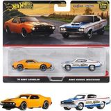 Aesco 1:64 Hot Wheels Premium Car Culture 2'li Paket 71 Amc Javelın & Amc Rebel Machıne HBL96 - JBL06