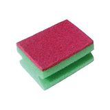 Aesco 169750 Colors Çizmez Sünger 4'lü Oluklu, Yeşil-Mavi-Pembe - 0,01 gr