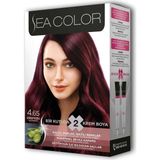 Aesco 2 Tüp Krem Saç Boyası Seti Şarap Kızılı No:4.65