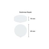 Aesco 250 ml Şeffaf Süt, Ayran, Limonata, Meşrubat Şişesi 250 cc Plastik Kapaklı Boş Cam Şişe 6 Adet