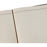 Aesco 2k 4811 Defter 14X20 Cm. Çizgili 160 Yapraklı Suni Deri Hilton Desen Kapaklı Kahverengi, Kahverengi - 01-Siyah