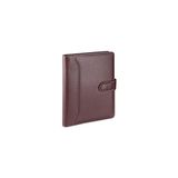 Aesco 2k 5241 Ajanda Tarihsiz Çizgili 17X24 Cm. Ajanda/defter Hesap Makineli Suni Deri Organizer, Bordo