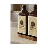 Aesco 2'li Ahşap Stantlı Çeliktıpalı 500 ml Cam Ayçiçek Yağı Zeytinyağı Şişesi Yağdanlık Vintage (Ya) (Froldeabeige)