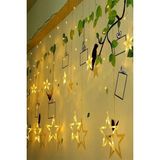 Aesco 3 Metre Fişli 10’lu Yıldız LED Işık Zinciri – Dekoratif Sıcak Işık Aydınlatma, Ev, Salon, Balkon, Perde ve Parti Süslemeleri Için Yılbaşı ve Doğum Günü Dekor Işığı