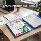 Aesco 30 Mikron Poşet Dosya, 100'LÜ Paket ile Ekonomik Seçenek - 41 Delft Blue