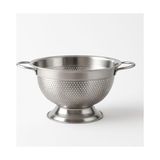 Aesco 304 Paslanmaz Çelik Süzgeç - Kulplu & Ayaklı Tasarım | Makarna, Sebze ve Meyve Yıkama Kabı - Delikli, Bulaşık Makinesine Uygun (27 Cm)