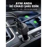 Aesco 38W Oto Çakmaklık Araç Içi Şarj Cihazı Hızlı Şarj Uzun Ömürlü Yeni Nesil