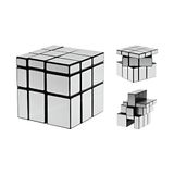 Aesco 3X3X3 Gümüş Ayna Sihirli Hız Küpü Hızlı Stres Buster Beyin Fırtınası Çocuklar ve Yetişkinler Için Bulmaca