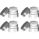 Aesco 4 Adet 35 ml Boş Şeffaf Cam Seyahat Krem ve Organizer Kavanozu Kozmetik Şişesi - 001-Renkli - 1 Adet - 0,21 L