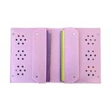 Aesco 4 Bölmeli A4 Boyutunda Keçe Kalemlik ve Tablet Organizer Çanta - Pembe