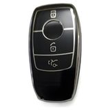 Aesco 4 Butonlu Anahtar Kılıfı, Mercedes Smart Için Uyumlu