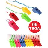 Aesco 40 Adet Düdük, Plastik Ipli Hakem ve Deprem Düdüğü - 12 V / Altın