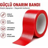 Aesco 48 mm x 10 Mt. Kırmızı Onarım Bandı, Lif Takviyeli Tamir Bandı, Güçlü Yapışkanlı Suya Dayanıklı Fiber Bant, Boru, Kablo, Branda ve Paketleme Için Çok Amaçlı Kullanım 2 Adet - 0-Koyu Mavi - 1 Adet