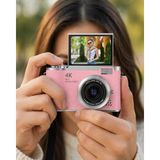 Aesco 48 Mp Vlog Kamera 1080P Video Flip Screen Uzun Pil Ömrü Selfie Kamera