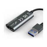 Aesco 4K USB 3.0 Video Capture Görüntü Yakalama Adaptörü USB 4K 1080P Akış Öğretim Video Konferans Veya Canlı Yayın Için Oyun Yakalama Kartı (Hdmı Aktarma Için Kullanılmaz)
