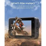 Aesco 4K60 Fps Aksiyon Kamerası, Su Geçirmez, 48 Mp, Geniş Açı