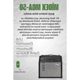 Aesco 50 Watt Elektro Gitar Amfisi, USB ve Bluetooth Bağlantılı