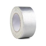 Aesco 5cm x 2 mt Yüksek Sıcaklık Dayanan Su Geçirmez Alüminyum Folyo Çamur Bant, Çatı Duvar Çatlak Onarıcı Yalıtım, 2 Metre, Boru Yalıtımı, Yalıtım Bandı, Panel Yalıtımı (2 Metre)