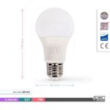 Aesco Ack LED Ampül Beyaz 9W 6500K E27 A60 880 Lumen - Amber