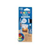 Aesco Akrilik Paint Marker Su Bazli Fırça Uçlu 2'li - 01-Siyah