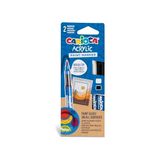 Aesco Akrilik Paint Marker Su Bazli Fırça Uçlu 2'li | Ahşap ve Cam Için, Kalıcı Mürekkep, Sağlam Uç, Yaratıcı Çalışmalar - 41 Delft Blue
