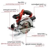 Aesco Akülü Daire Testere, 18V, 165 mm Bıçak, Aletsiz Ayar, Üstün Kesim Performansı