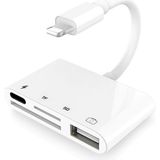 Aesco Ancheyn Lightning To USB Lightning Micro Sd Tf Kart Okuyucu Çevirici Dönüştürücü Adaptör 4333 - Altın