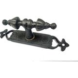 Aesco Antika Tarz Dekoratif Pirinç Burma Pencere Kolu - 152X32 Mm, Oksit