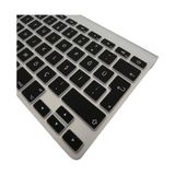 Aesco Apple Magic Keyboard A1314 A1243 Türkçe Q Uyumlu Klavye Koruyucu – Uk Ingilizce Iso Ters L Enter Silikon Kaplama Ultra Ince Kaymaz Toz ve Sıvı Koruma Keyboard Cover Siyah