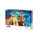Aesco Art Puzzle Renkli Yelken Limanı 500 Parça Puzzle