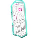 Aesco Asus Rog Strix Arion Hatsune Miku Edition M.2 Nvme Harici SSD Kutusu, Usb-C 3.2 Gen 2x1, 10 Gbps, Alüminyum Alaşım, Aura Sync Rgb Aydınlatma - 001-Renkli
