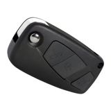 Aesco Autohan Keys Fiorino Punto Linea Ducato ile Uyumlu, 3 Tuşlu Kumanda Anahtar Kabı, Siyah