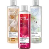 Aesco Avon Beyaz Zambak Şeftali Vanilya Orkide Frambuaz Frenk Üzümü Kokulu Duş Jeli Paketi