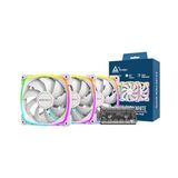 Aesco Ax 120MM - Pwm Fan - Sessiz Performans - Yüksek Hızlı 1600PWM - Hdb Rulmanlı Üst Düzey Dayanıklılık - Çarpıcı Dış Halka Argb Aydınlatma Tasarımı - 6x6 Fan Hub'lı 3'ü 1 Arada Paket