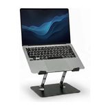 Aesco Ayarlanabilir Ergonomik Laptop ve Tablet Standı - Siyah Metal