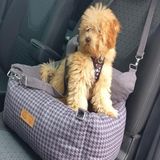 Aesco Ayarlanabilir Kedi ve Köpek Seyahat Koltuğu, Taşınabilir Tasarım (Gri Kazayağı) - Adaçayı Yeşili