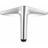 Aesco Aydos 1 Adet Metal Mobilya Ayağı 12 cm Krom Dayanıklı Şık Modern Koltuk Sehpa Dolap Ayağı