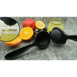 Aesco Baker Home Döküm Limon Sıkacağı Limon Presi Büyük Boy 24CM, Siyah Metal Limon Sıkacağı, Döküm Naranciye Sıkacağı