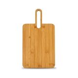 Aesco Bambu Kesme Tahtası, Doğal Bambu Malzeme, Saplı Tasarım, Servis Tepsisi, 36X20 Cm, Peynir Sunum Tahtası - Ahşap