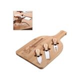 Aesco Bambu Peynir Sunum Tabağı, Meyve Yiyecek Tahta Sunum Tabağı 4 Parça | Doğal ve Şık Bambu - Lezzetli Atıştırmalıklarınızı Şık Bir Şekilde Sunun! (33CM*21CM*1.5CM) - 0,60 x 19 x 29 cm