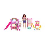 Aesco Barbie Skipper Bebek Bakıcılığı Eğlencesi Oyun Seti 3 Bebek, Mobilya ve 15'ten Fazla Aksesuar ile Barbie Skipper Bebek Bakıcılığı Eğlencesi Oyun Seti HND18 - Ahşap
