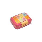 Aesco Bento 1600ML Lunchbox Sevimli Kedi Desenli Tek Katlı 2 Bölmeli Pp Plastik Sefer Tası Yemek Kutusu