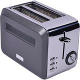 Aesco Berghoff Gem Titan 2 Dilim Ekmek Kızartma Makinesi – 980 W, Paslanmaz Çelik Gövde | Antrasit Gümüş - Ahşap - Bej - Siyah