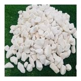 Aesco Beyaz Dolomit Taş 25 Kg, 1,5-2 cm Dere Çakıl Taşı, Bahçe ve Teraryum Için